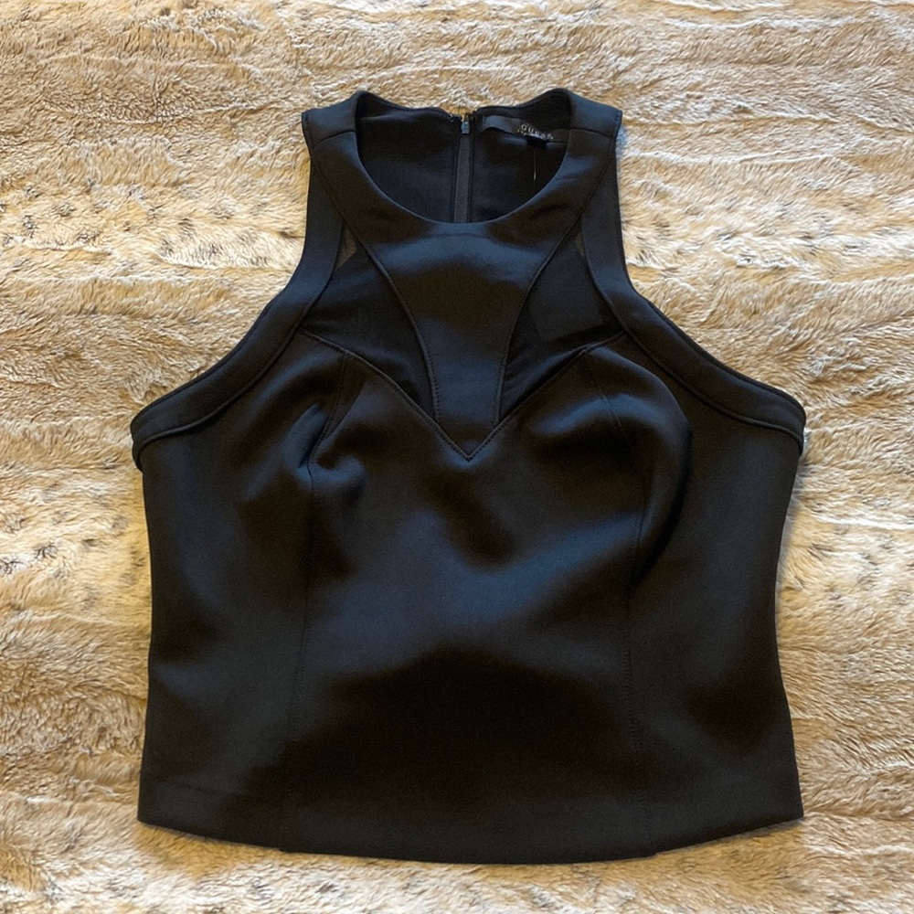 NWT Guess racer back crop top